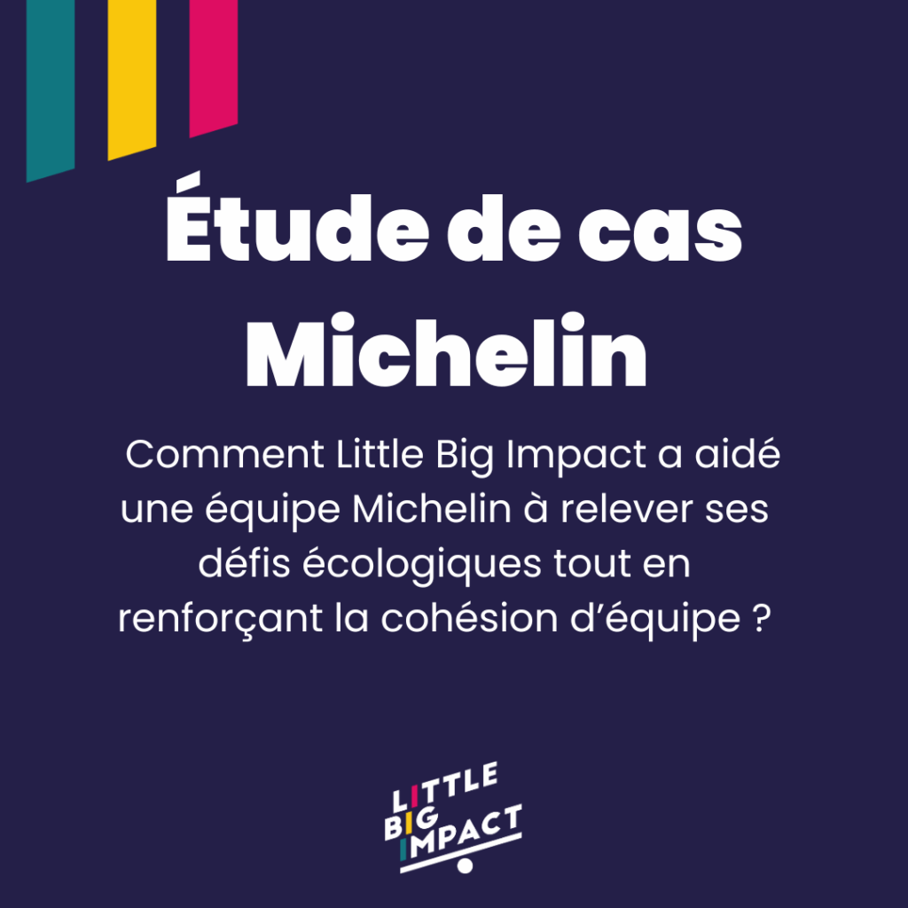 Étude de Cas : Comment Little Big Impact a aidé une équipe Michelin à relever ses défis écologiques ?
